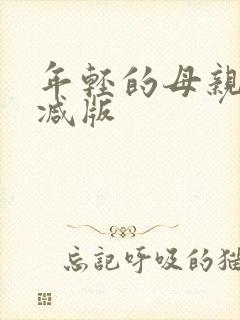 年轻的母亲未删减版封面