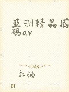 亚洲精品国产乱码av
