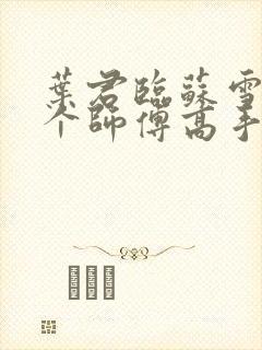叶君临苏雪儿九个师傅高手下山封面