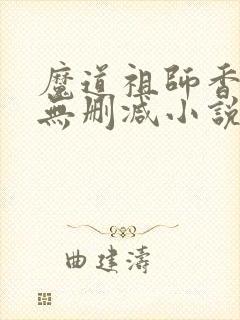 魔道祖师香炉篇无删减小说封面