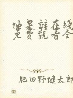 他是谁在线观看免费观看全集封面