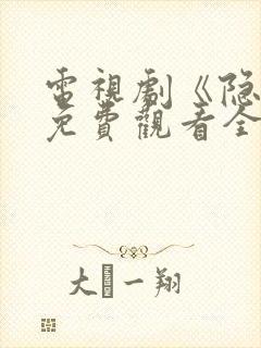 电视剧《隐锋》免费观看全集高清
