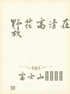 野花高清在线播放