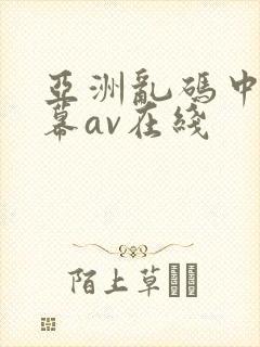 亚洲乱码中文字幕av在线