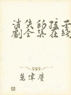 消失的孩子电视剧全集在线看免费