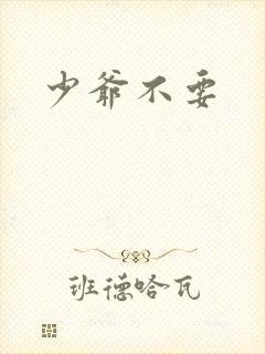 少爷不要