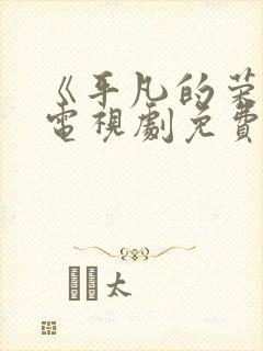 《平凡的荣耀》电视剧免费看