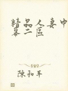 精品人妻中文字幕二区封面