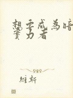 想要成为暗影之实力者
