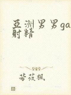 亚洲男男gay射精