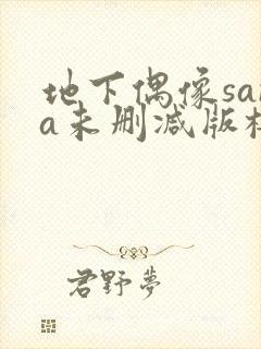 地下偶像sana未删减版樱花在线看封面
