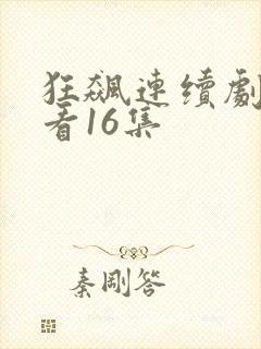 狂飙连续剧免费看16集