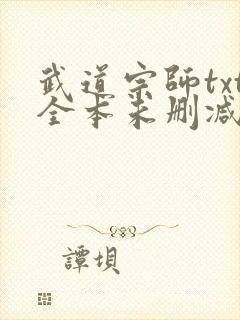 武道宗师txt全本未删减下载