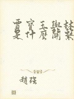 贾宝玉与林黛玉是什么关系