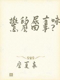 撒的尿有味道是怎么回事?