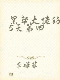 黑帮大佬的365天第四