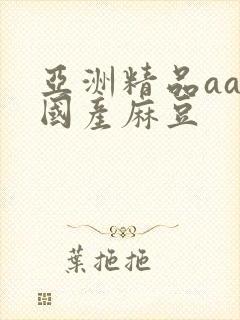 亚洲精品aaa国产麻豆