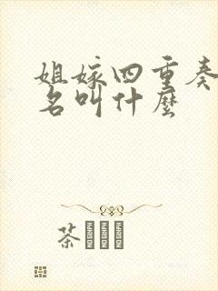 姐嫁四重奏动漫名叫什么