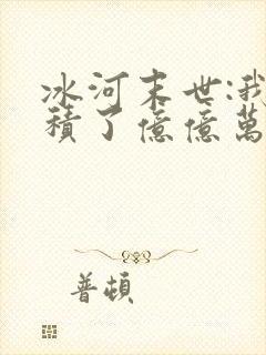 冰河末世:我囤积了亿亿万物资小说完整