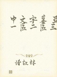 中文字幕 亚洲一区二区三区