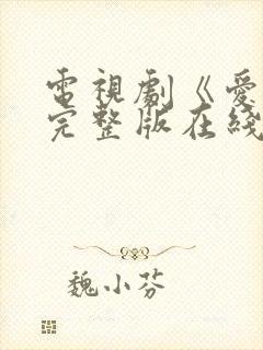 电视剧《爱你》完整版在线观看免费