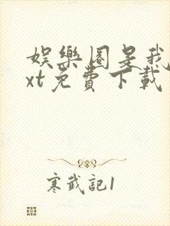 娱乐圈是我的txt免费下载