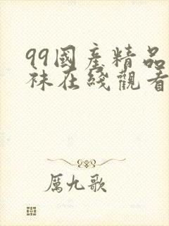 99国产精品丝袜在线观看封面