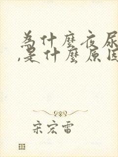 为什么夜尿频多,是什么原因