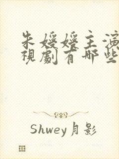 朱嫒嫒主演的电视剧有哪些封面