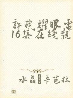 许我耀眼电视剧16集在线观看免费