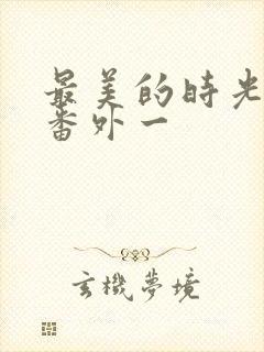 最美的时光结局番外一封面