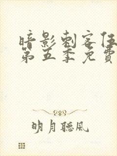 暗影刺客伍六七第五季免费观看中文版封面