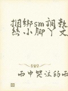 捆绑sm调教白丝小脚丫文章微博