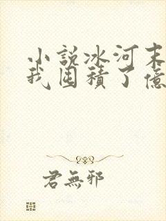 小说冰河末世:我囤积了亿亿万物资