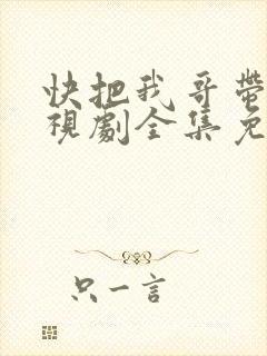 快把我哥带走电视剧全集免费观看