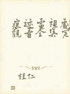 痕迹电视剧免费观看全集完整版