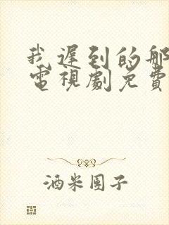 我迟到的那些年电视剧免费全集