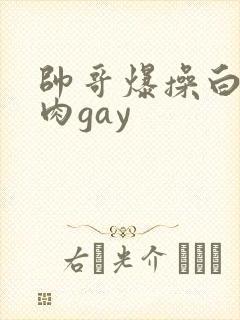帅哥爆操白沫肌肉gay
