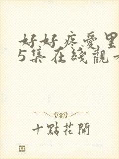 好好疼爱里面第5集在线观看免费完整