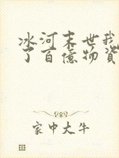 冰河末世我囤积了百亿物资大结局