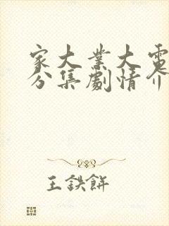 家大业大电视剧分集剧情介绍