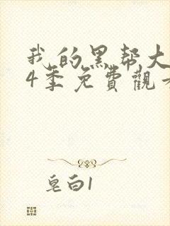 我的黑帮大佬第4季免费观看封面