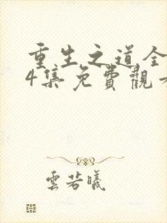 重生之道全集24集免费观看封面