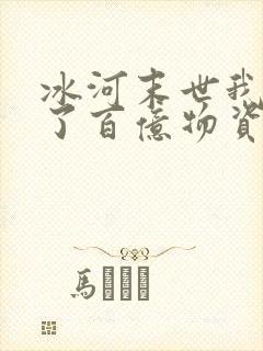 冰河末世我囤积了百亿物资全集