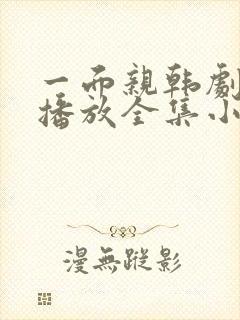 一面亲韩剧免费播放全集小说
