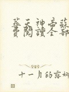 葬天神帝苏尘免费阅读全部章节