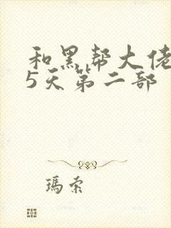 和黑帮大佬365天第二部