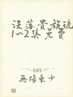 没落贵族琉璃川1~2集免费封面