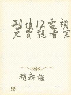 刑侦12电视剧免费观看完整版高清