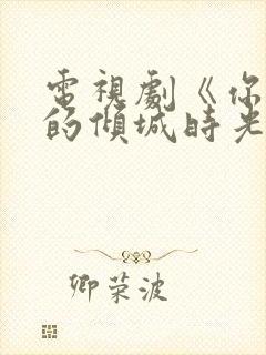 电视剧《你和我的倾城时光》